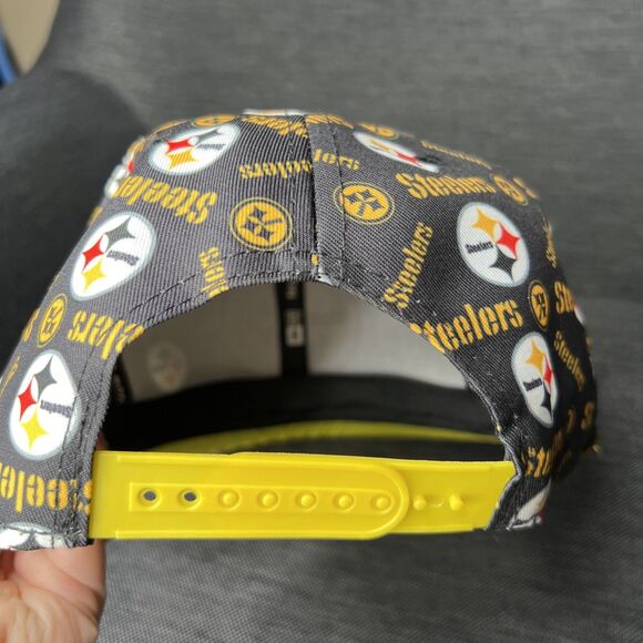 New Era Mens Pittsburgh Steelers All Over Print Hat Cap Snap Back NFL Football - Picture 5 of 9